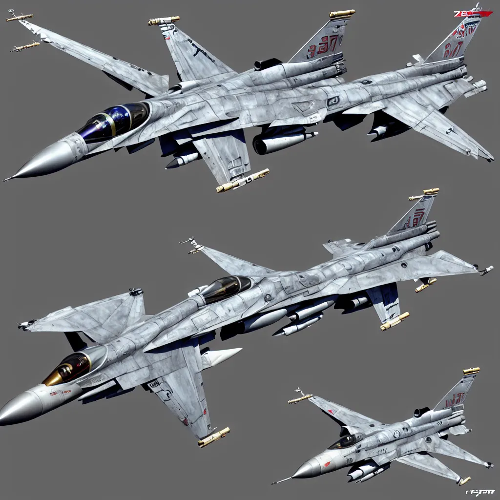 Image similar to f 1 6 fighting falcon with lots of guns concept art, robotech gradius outer space concept art, hyperrealism, fine detail, 8 k, 3 d render, artstation contest winner, cgsociety, cryengine, concept art!!, zbrush, vray, sprite!! no background