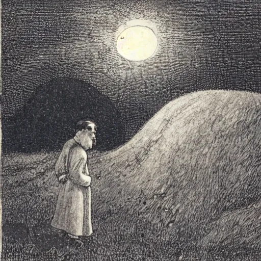 Image similar to strange aura in the style of Theodor Severin Kittelsen