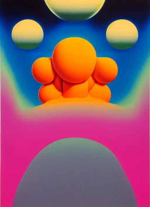 Image similar to beyond wolds by shusei nagaoka, kaws, david rudnick, airbrush on canvas, pastell colours, cell shaded, 8 k