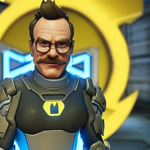 Prompt: Brian Cranston as a character from Overwatch