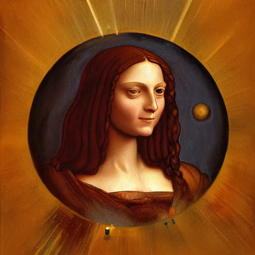 Image similar to da vinci explains how interplanetary anatomy works, oil painting, ultradetailed, artstation, ultradetailed, digital painting, ultradetailed