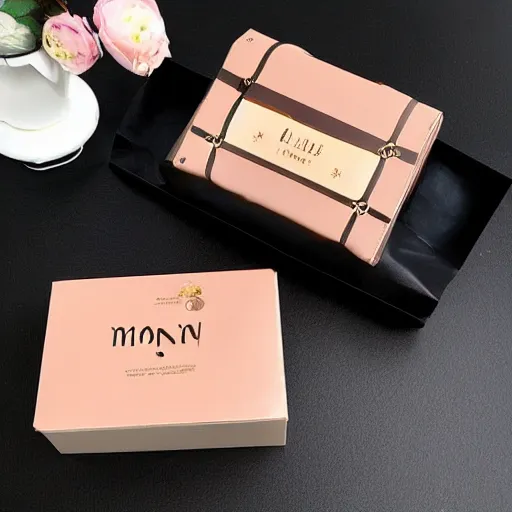 Prompt: mooncake 🥮 handbag 👜 👝 packaging