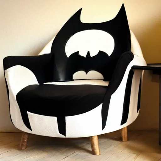 Image similar to Armchair in the shape of the batman mask