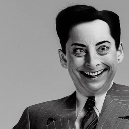 Prompt: photo of an overweight pee - wee herman