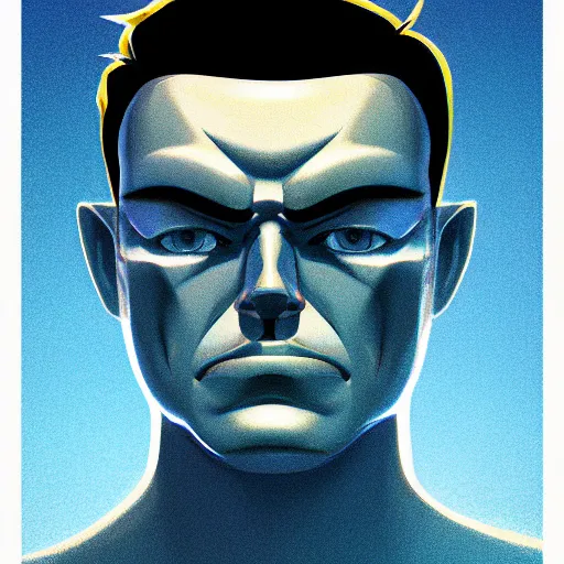 Image similar to face icon stylized minimalist t - 1 0 0 0, loftis, cory behance hd by jesper ejsing, by rhads, makoto shinkai and lois van baarle, ilya kuvshinov, rossdraws global illumination