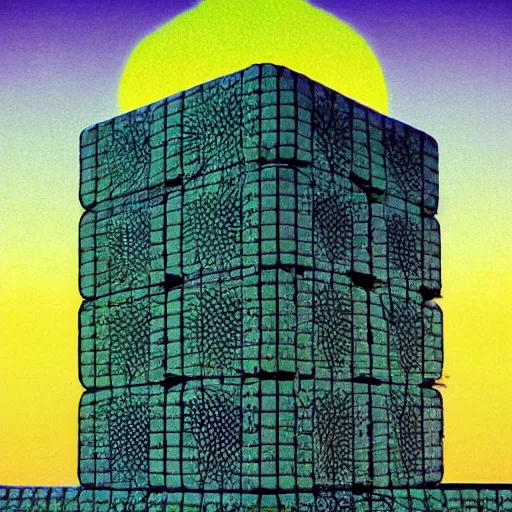 Image similar to synthwave luminus fractal pond grid budgie monolith pot corolla , by Felix Vallotton and Bruce Pennington and David Hocknet , An American propaganda , National Geographic photo , Art on Instagram