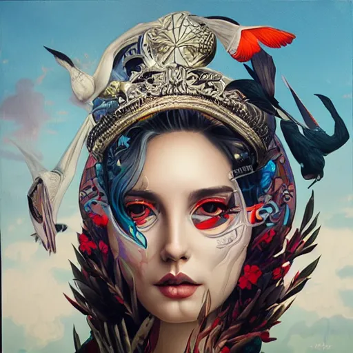 Image similar to Tristan Eaton Stanley Artgerm and Tom Bagshaw,