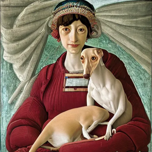 Italian greyhound hot sale painting