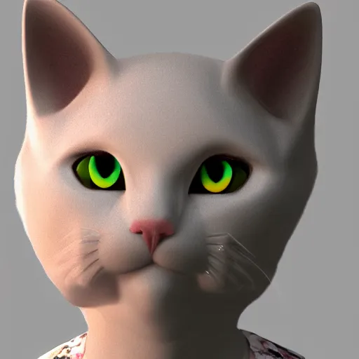 Image similar to catgirl, blender