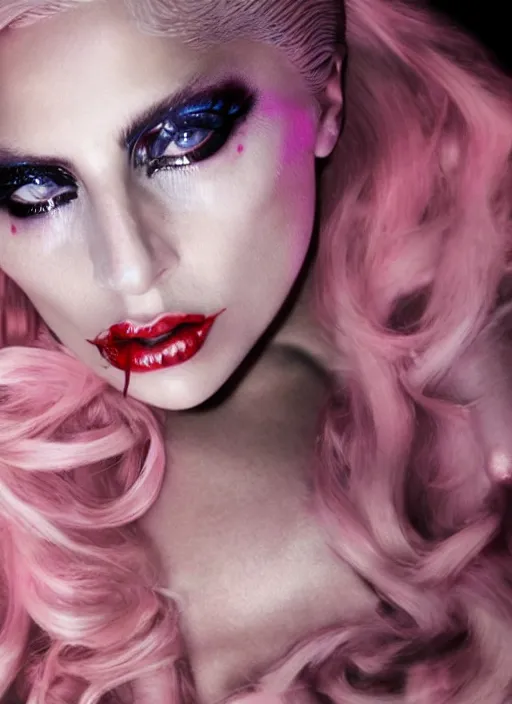 Image similar to lady gaga by nick knight, born this way, born this way album, red weapon 8 k s 3 5, cooke anamorphic / i lenses, highly detailed, cinematic lighting