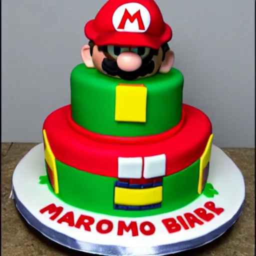 Image similar to a mario brothers cake