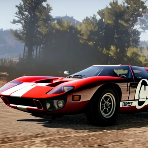 Image similar to ford gt 4 0 in red dead redemption 2