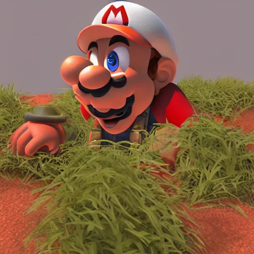 Image similar to A bot in the game Super Mario 64, vray, 8k, highly detailed, unreal engine