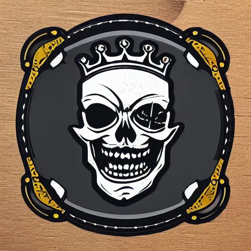 Image similar to die cut sticker, king of the pirates