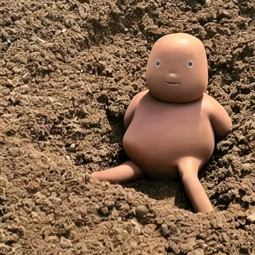 Prompt: photo of diglett as a real person