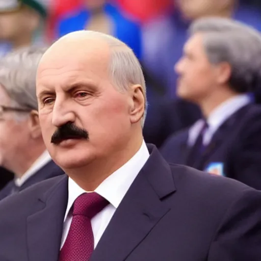 Image similar to president of belorussia, alexander lukashenko in sailor moon, anime, perfect faces, fine details