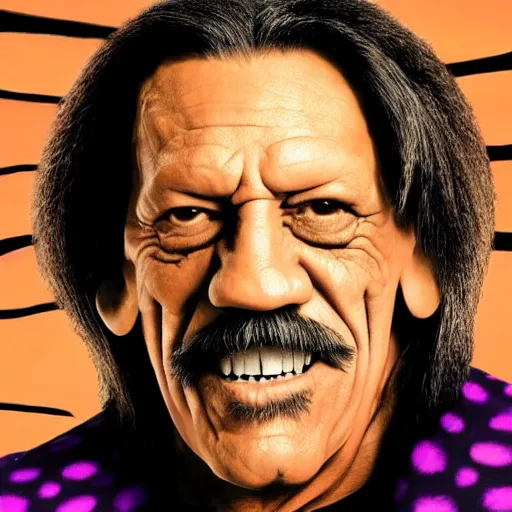 Image similar to danny trejo in willy wanka