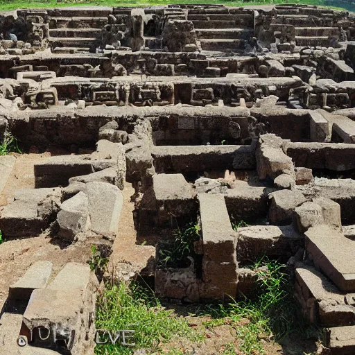 Image similar to Ruins of an walmart Temple in mesopotanian ancient city, walmart temple, award winning photo