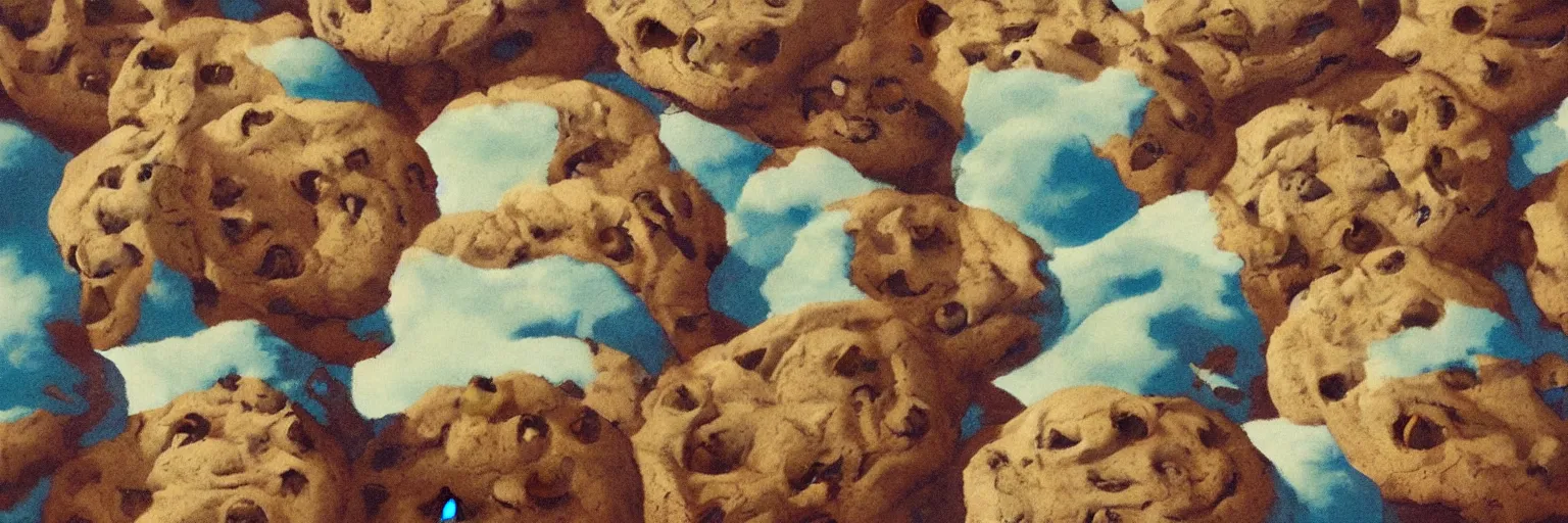 Image similar to cookies painting magritte