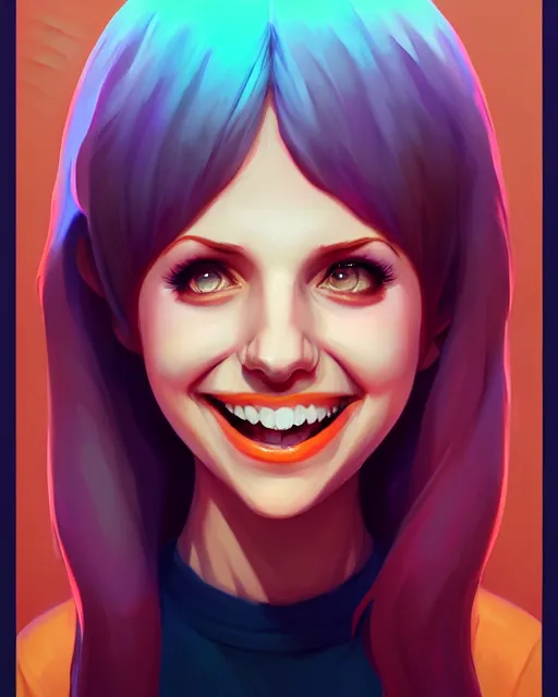 Image similar to a portrait of a beautiful full body Hayley Williams smiling, art by lois van baarle and loish and ross tran and rossdraws and sam yang and samdoesarts and artgerm, digital art, highly detailed, intricate, sharp focus, Trending on Artstation HQ, deviantart, unreal engine 5, 4K UHD image