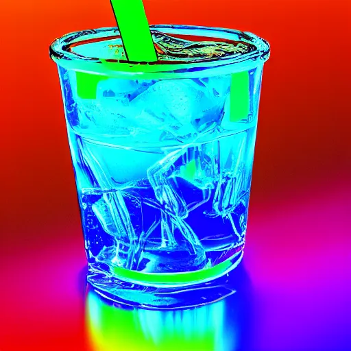 Prompt: vodka, neon, detailed 4k, smooth, high quality