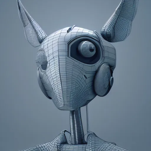 Image similar to 3d render of evil fly robot head, by Kezie Demessance, Ha Gyung, Hasui Kawase, vivid color, volumetric lighting, corona render