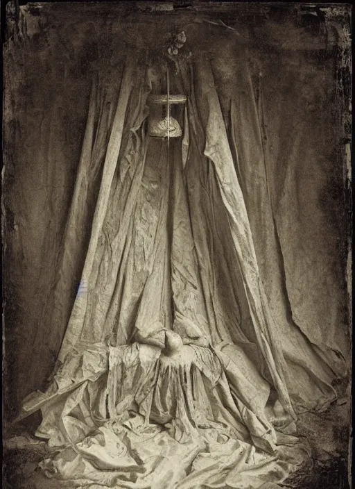 Image similar to old wetplate daguerreotype birth of entropy, fractal, intricate, elegant, highly detailed, parallax, leica, medium format, subsurface scattering, by jheronimus bosch and greg rutkowski and louis jacques mande daguerre
