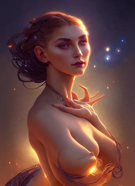 Prompt: a beautiful cinematic female sand goddess, galatic shamen with Quantum energy fantasy, fantasy magic, undercut hairstyle, dark light night, intricate, elegant, sharp focus, illustration, highly detailed, digital painting, concept art, matte, art by WLOP and Artgerm and Greg Rutkowski and Alphonse Mucha, masterpiece