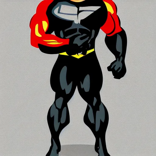 Image similar to Dwayne Johnson as Syndrome from the Incredibles, Incredibles Villain