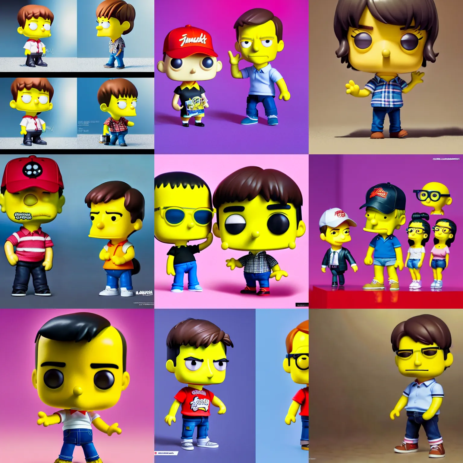 Prompt: young ashton kutcher, funko pop, simpsons and nendoroid mashup, by tom bagshaw, pixar, ghibli and ilya kuvshinov, rtx rendering, octane render 1 2 8 k, maya, extreme high intricate details by wlop, digital anime art by ross tran, medium shot, composition by sana takeda, dramatic lighting by greg rutkowski