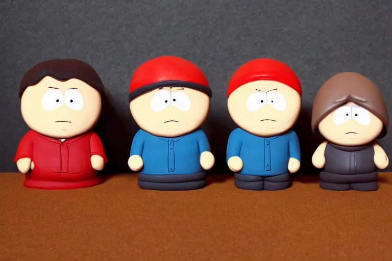 Image similar to Southpark in claymotion