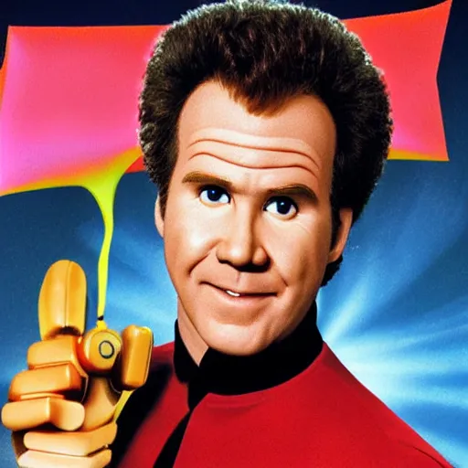 Image similar to will Ferrell as megamind