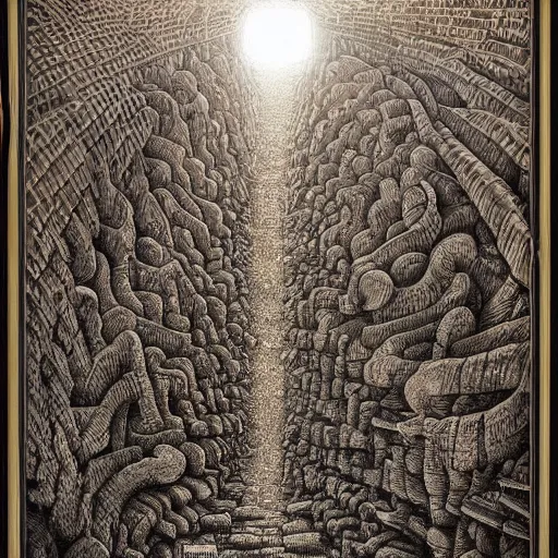 Prompt: the fall of Babylon. Highly Detailed. Masterpiece. By Jeffrey Smith