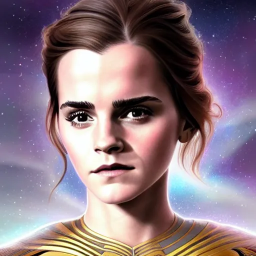 Prompt: beautiful detailed picture of emma watson as a star fleet officer from star trek next generation, radiant light, art nouveau, intricate, elegant, highly detailed, symmetrical face, my rendition, digital painting, artstation, concept art, smooth, sharp focus, illustration, art by artgerm and greg rutkowski and alphonse mucha