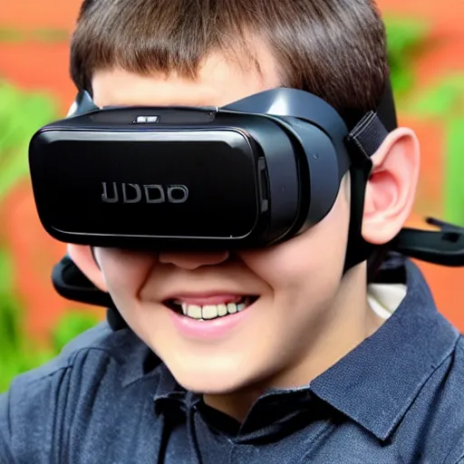 Image similar to judeo christian god with VR headset