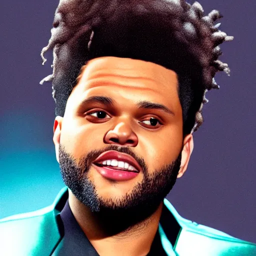 Image similar to the weeknd as an angel