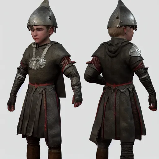 Image similar to medieval boy, full 8 k highly detailed unreal engine 5 render