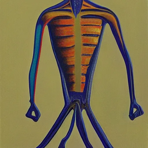 Image similar to alien by wayne thiebaud