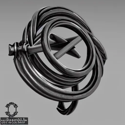 Image similar to 3 d model, concept, armillary rings