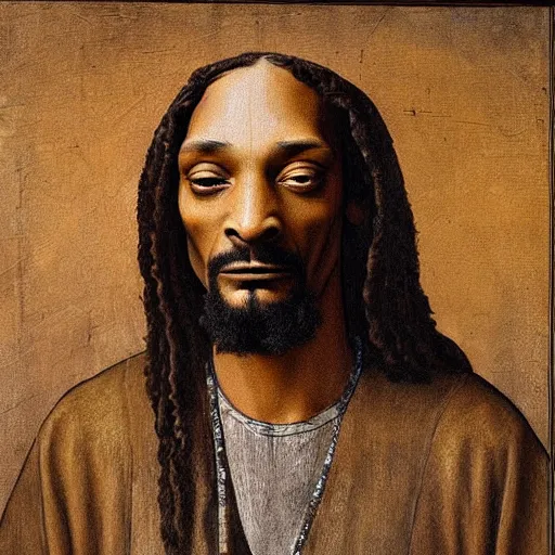 Image similar to extremely detailed snoop dogg painting by Leonardo Da Vinci, 8k