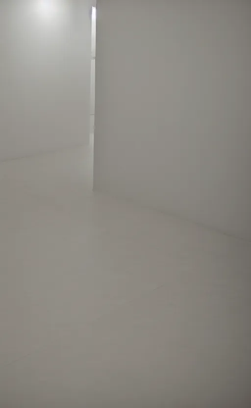 Image similar to a minimalistic filmstill of a readymade object in a museum, empty white room, in the style of Marcel Duchamp
