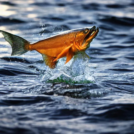 Prompt: a photo fish eating a rock, fast shutter speed, high speed, action photo, 1 / 1 0 0 0 sec shutter