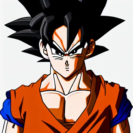 Image similar to goku, 3 d render