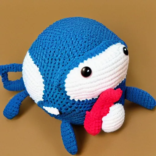 Image similar to cute whale Amigurumi