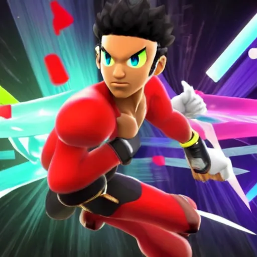 Image similar to etika as a playable character in super smash bros ultimate, Nintendo switch