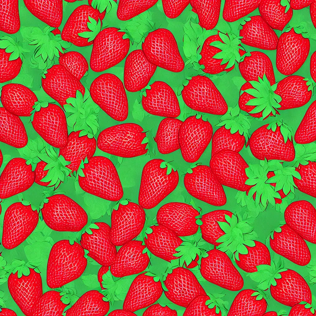 Prompt: seamless strawberry texture art, 4k