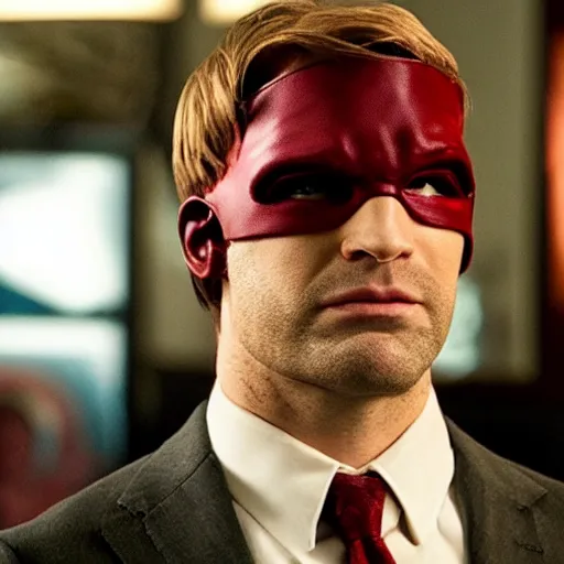 Prompt: daredevil matt murdock intimidates saul goodman tv show still daredevil mcu