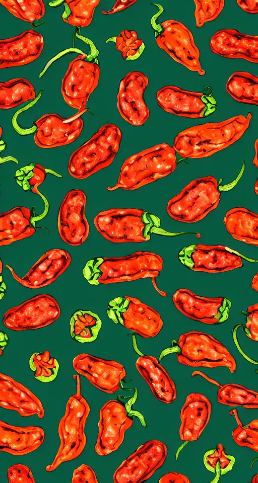 Image similar to jalapeño pepper pattern background