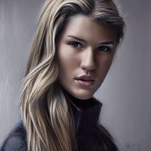 Image similar to eugenie bouchard in the style of stefan kostic, realistic, full body, sharp focus, 8 k high definition, insanely detailed, intricate, elegant, art by stanley lau and artgerm