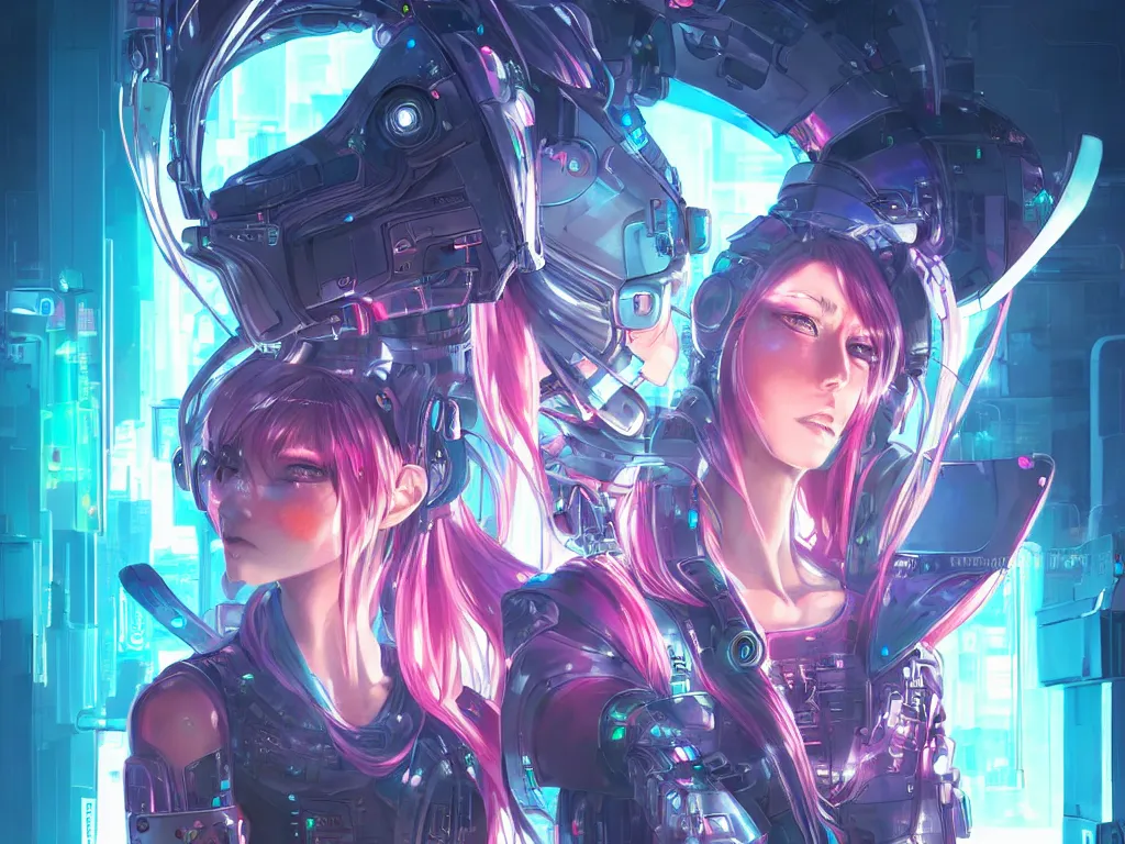 Cyberpunk Anime Girl 4K Wallpaper: Futuristic Style Meets Stunning